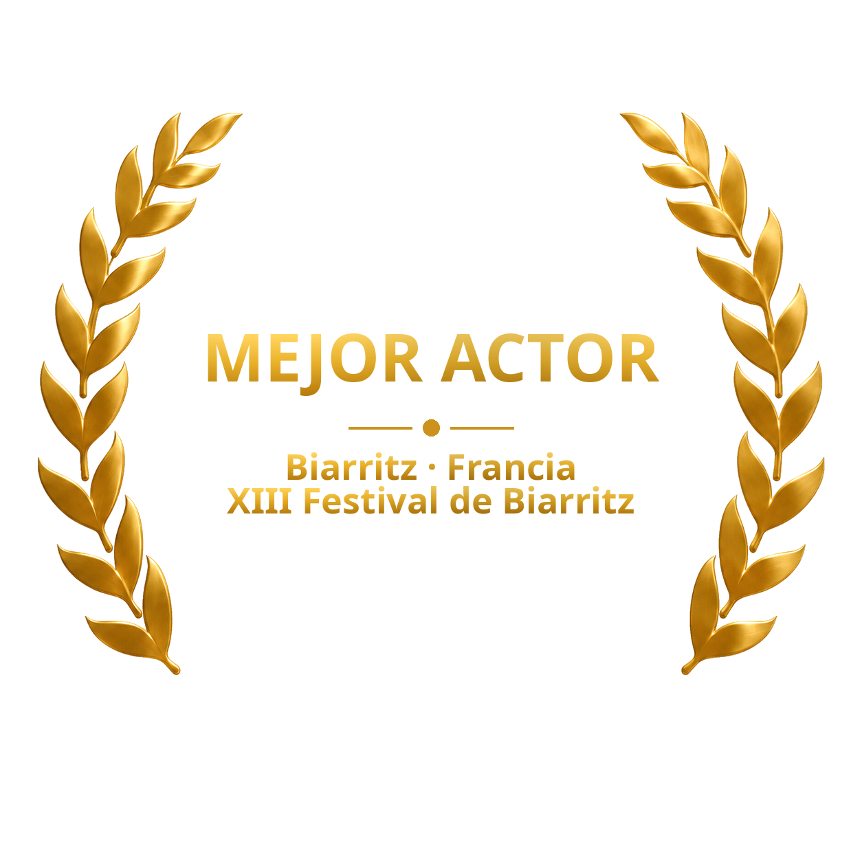Laurel de mejor actor, Festival de Biarritz, Francia