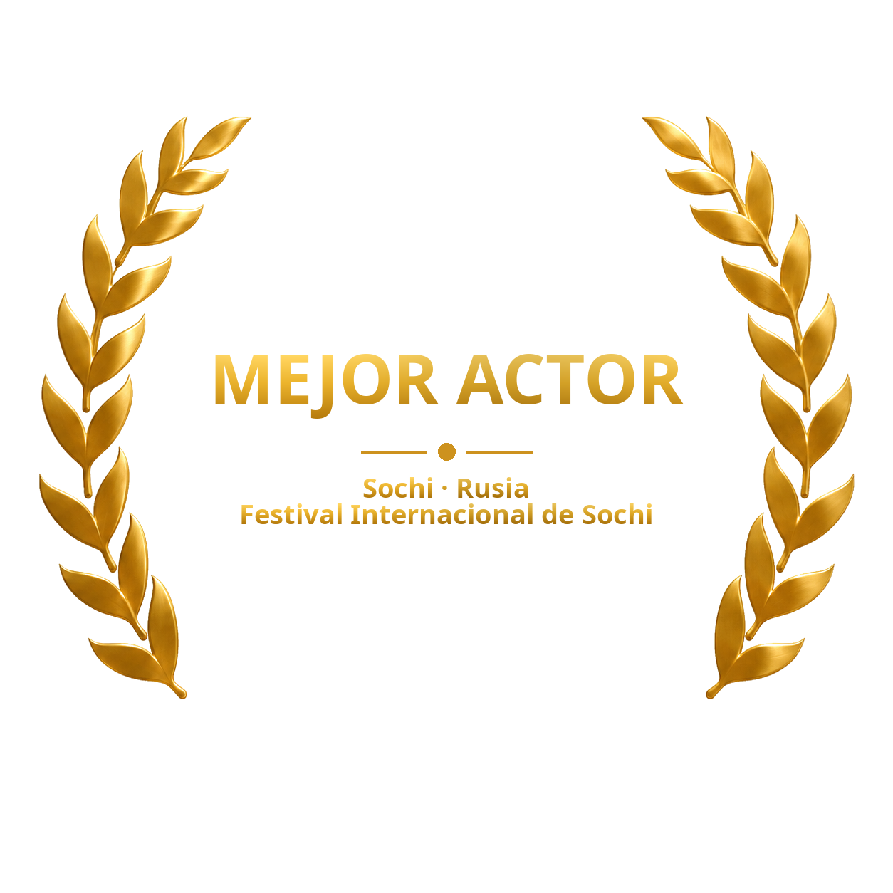 Laurel de mejor actor, Festival Internacional de Sochi, Rusia