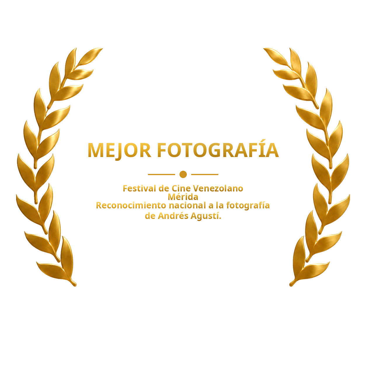 Laurel de mejor fotografía, Festival de Cine Venezolano de Mérida