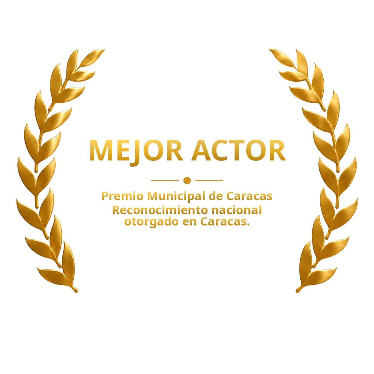 Laurel de mejor actor, Premio Municipal de Caracas
